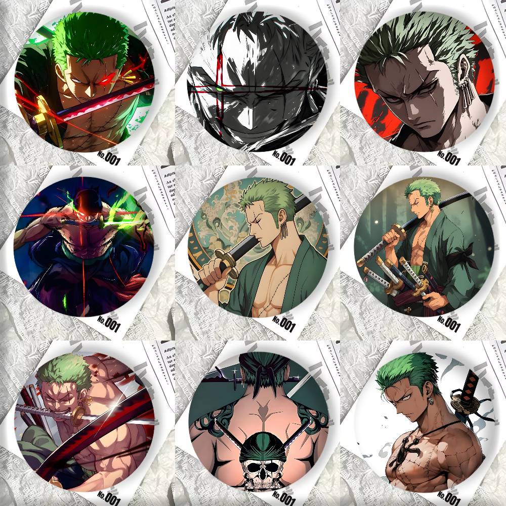 Cosplay Zone Anime Friends - Anime Cool R-Roronoa Z-Zoro Manga Badges