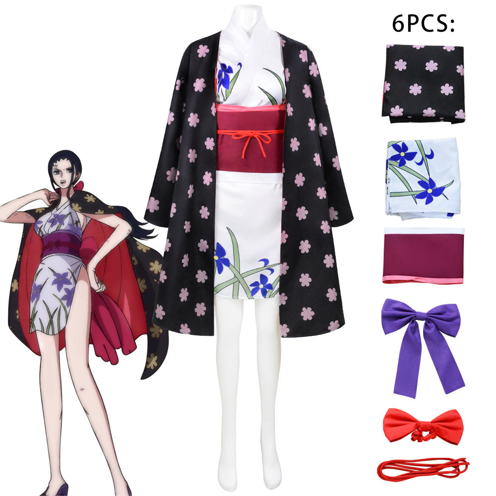 Anime Cosplay Kimono - Women's Outfit Nico Robin Cosplay Costume