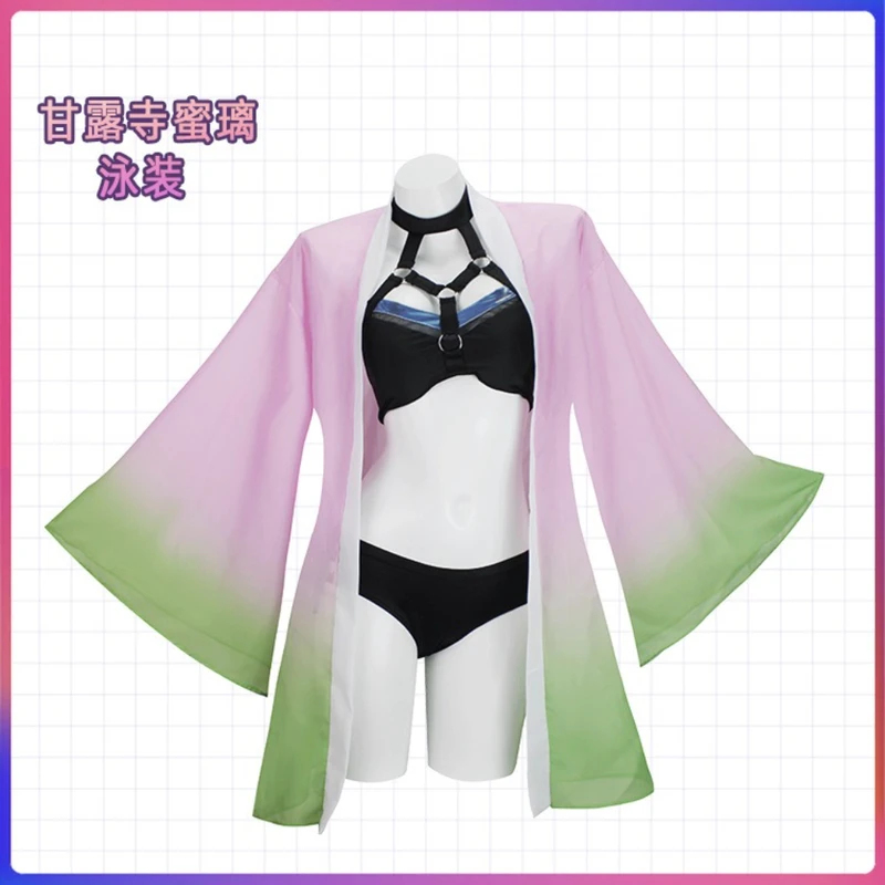 Cosplay Anime Zenitsu - Anime Agatsuma Zenitsu Cosplay Costume Swimsuit