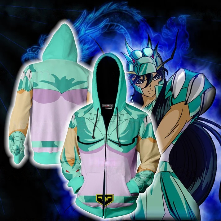 Cosplay Anime Basic - Anime Saint Seiya 3D Print Hoodies