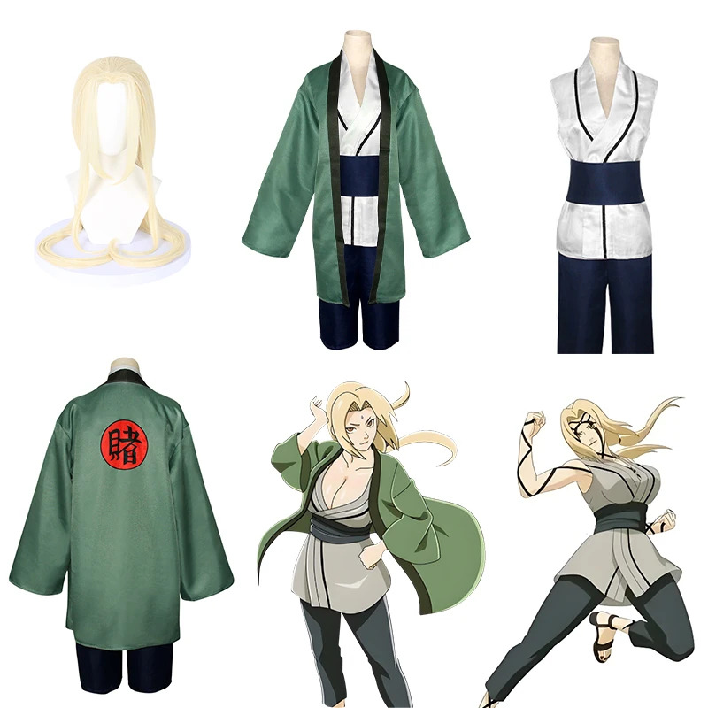 Anime Cosplay Kimono - Tsunade Cosplay Costume Anime Cartoon Girls