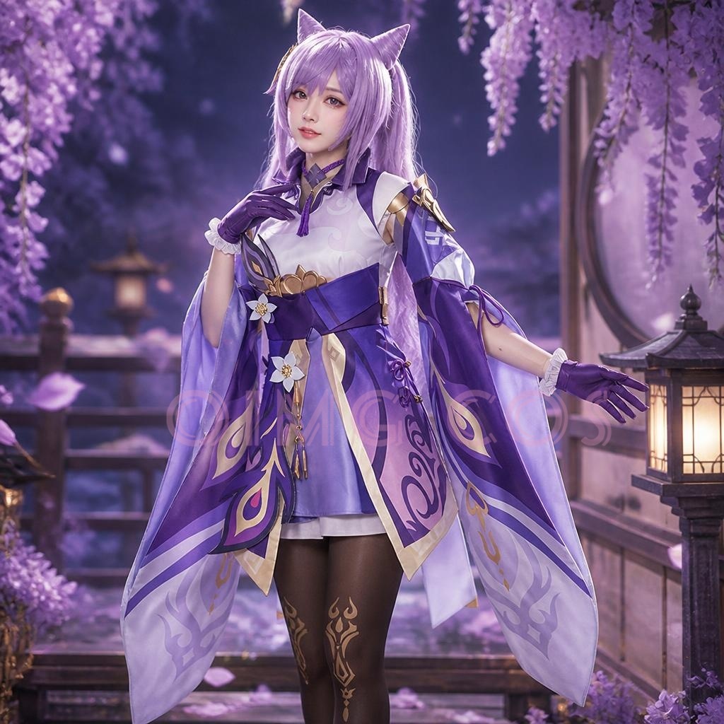 Anime Cosplay Costumes Female - Genshin Impact Keqing Cosplay Costume Uniform