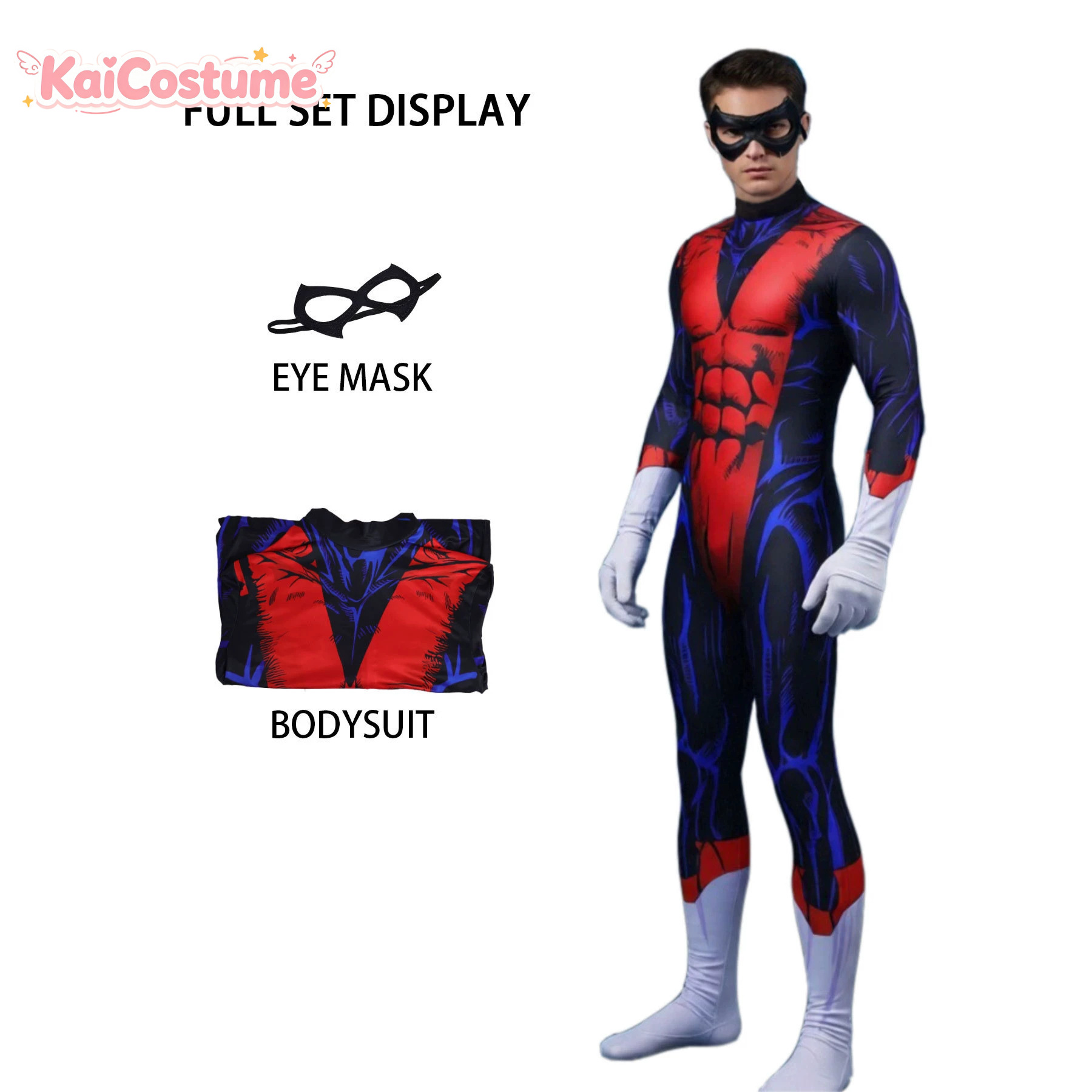 Cosplay Anime Expo - Kurt Wagner Nightcrawler 97 Cosplay Jumpsuit