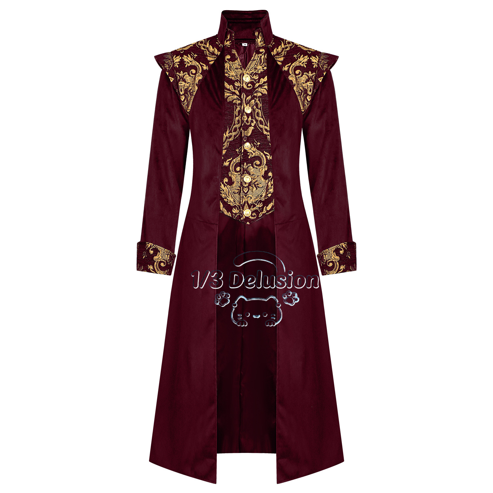 Anime Cosplay Dress For Men - Men Steampunk Medieval Tailcoat Jacket Victorian