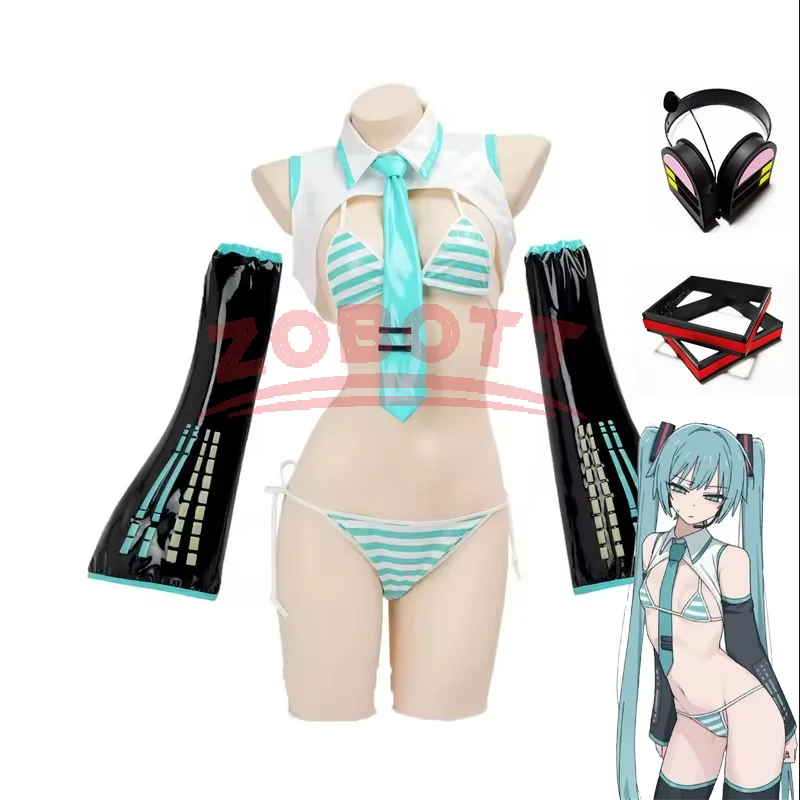 Anime Cosplay Bikini - Game Miku Cosplay Miku Formula Suits