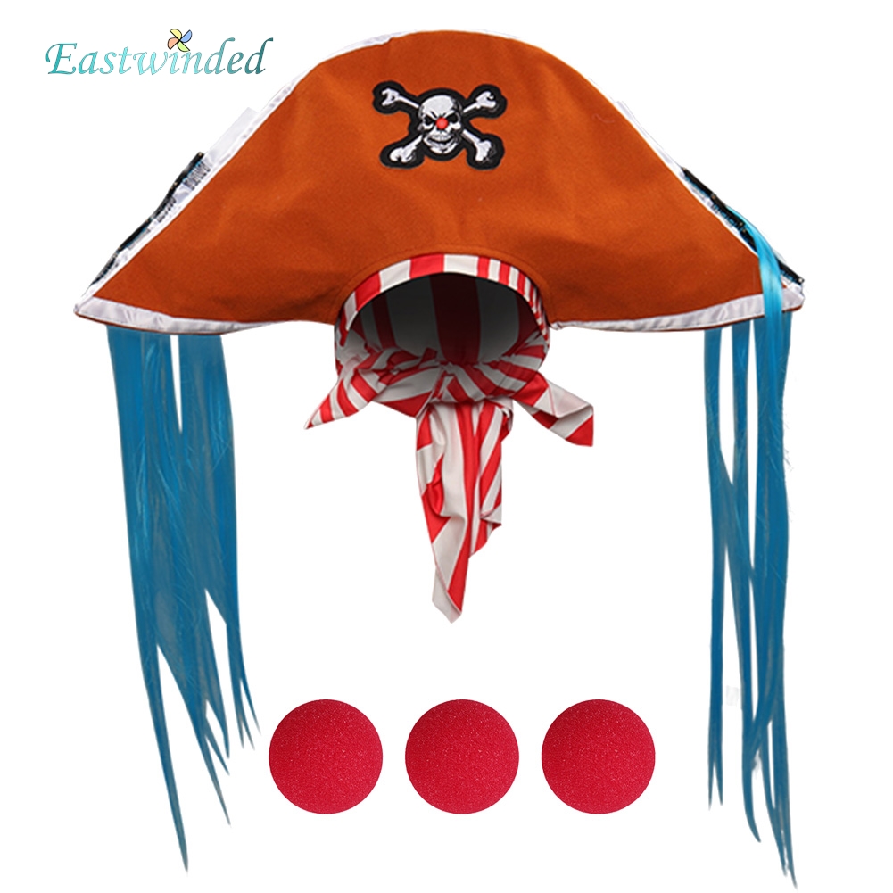 Anime Cosplay Kid - Kids Anime Pirate Cosplay Hat Red