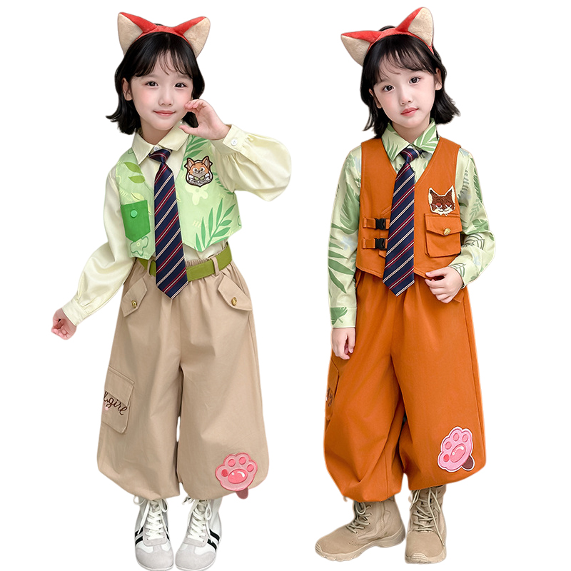 Anime Cosplay Little Girl - Zootopia 2 Fox Nick Cosplay Costumes