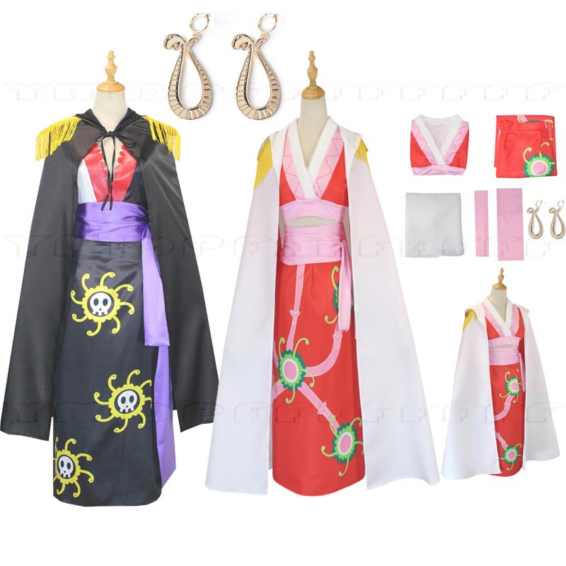 Anime Cosplay Kimono - Anime Boya Hancock cosplay set women's
