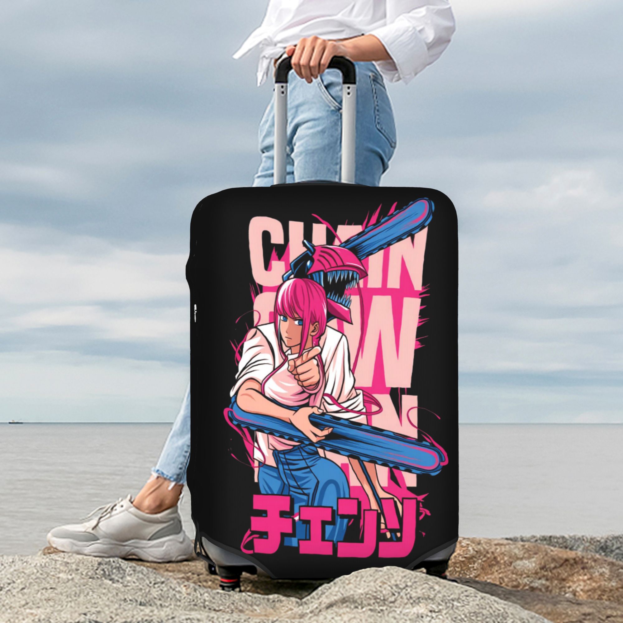 Anime Cosplay Makima - Chainsaw Man Makima Suitcase Cover Elastic