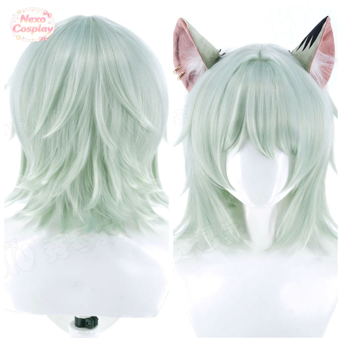 Anime Cosplay Cat - Chainsmoker Cat Yani-Neko Cosplay Wig Mixed
