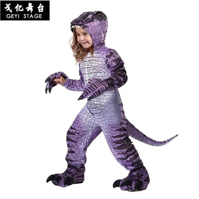 Anime Cosplay Kid - Raptor Halloween new Purple Raptor Jurassic