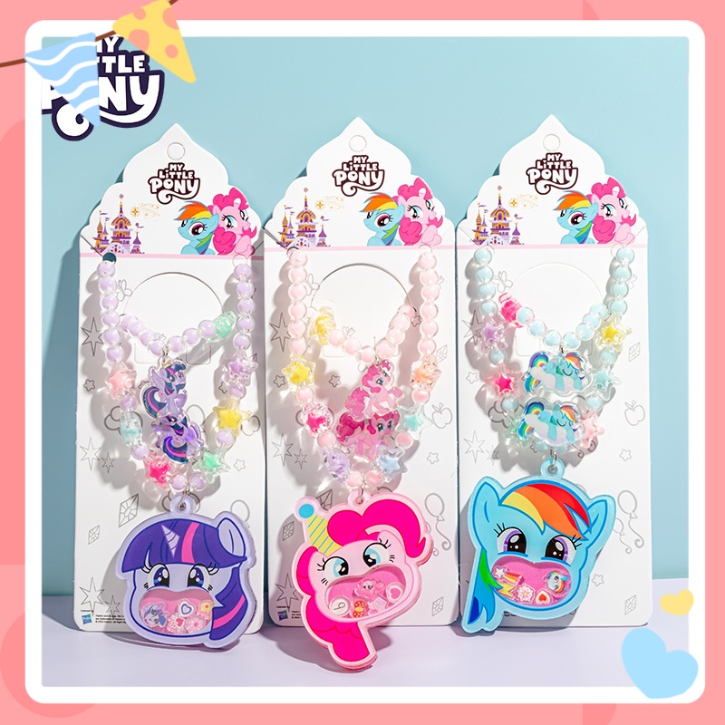 Anime Cosplay Little Girl - my little pony children necklace set
