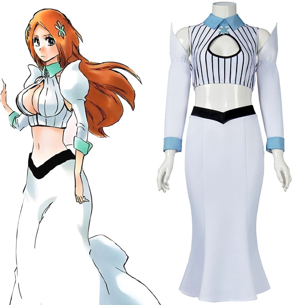Anime Cosplay Bleach - Bleach Inoue Orihime Cosplay Costume Uniform