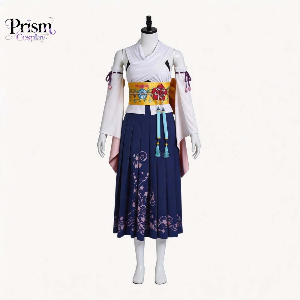 Final Fantasy Ten Yuna Summone - Anime Cosplay Kimono 评论和价格