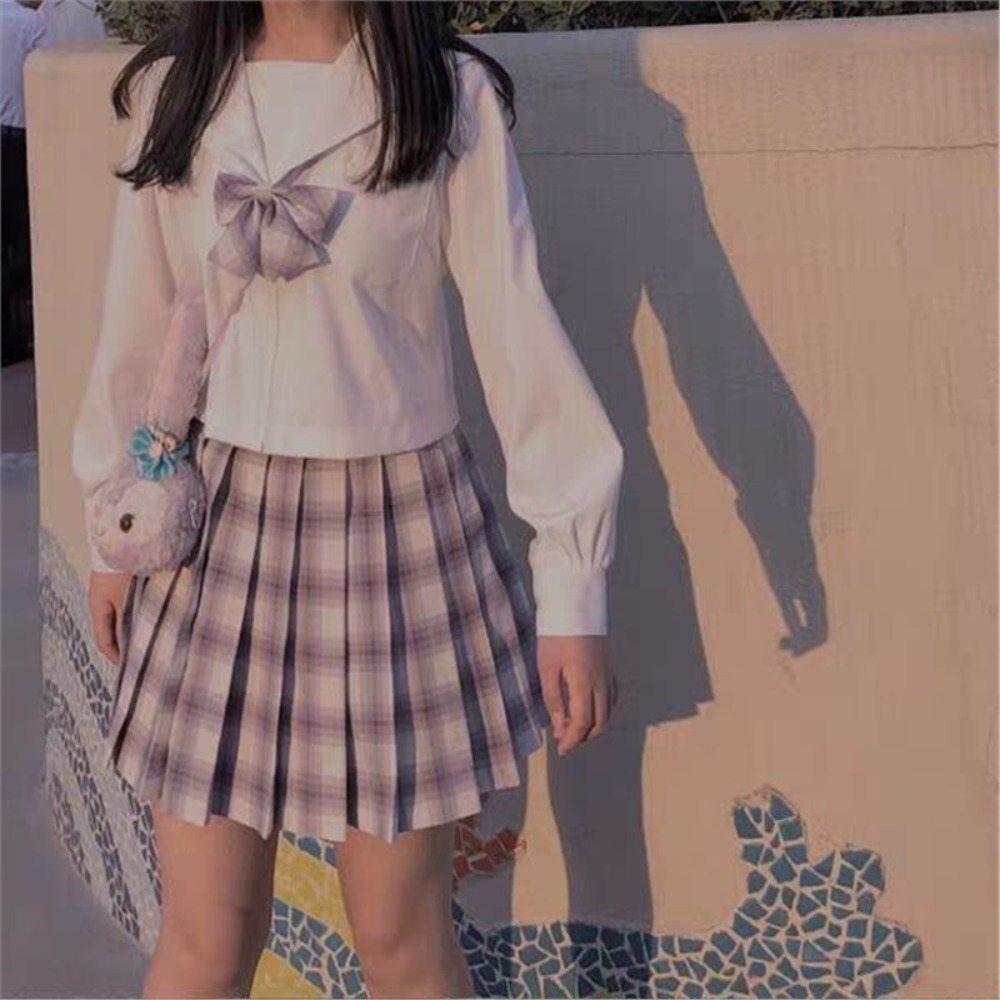 White Sailor JK School Uniform - Cosplay Anime Basic 评论和价格