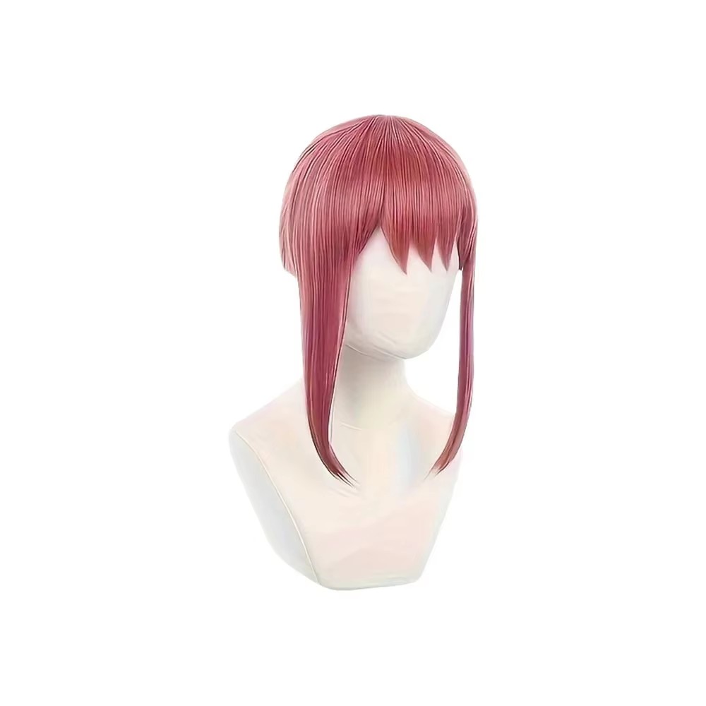 Anime Makima Cosplay Wigs Red  - Anime Cosplay Makima 评论和价格
