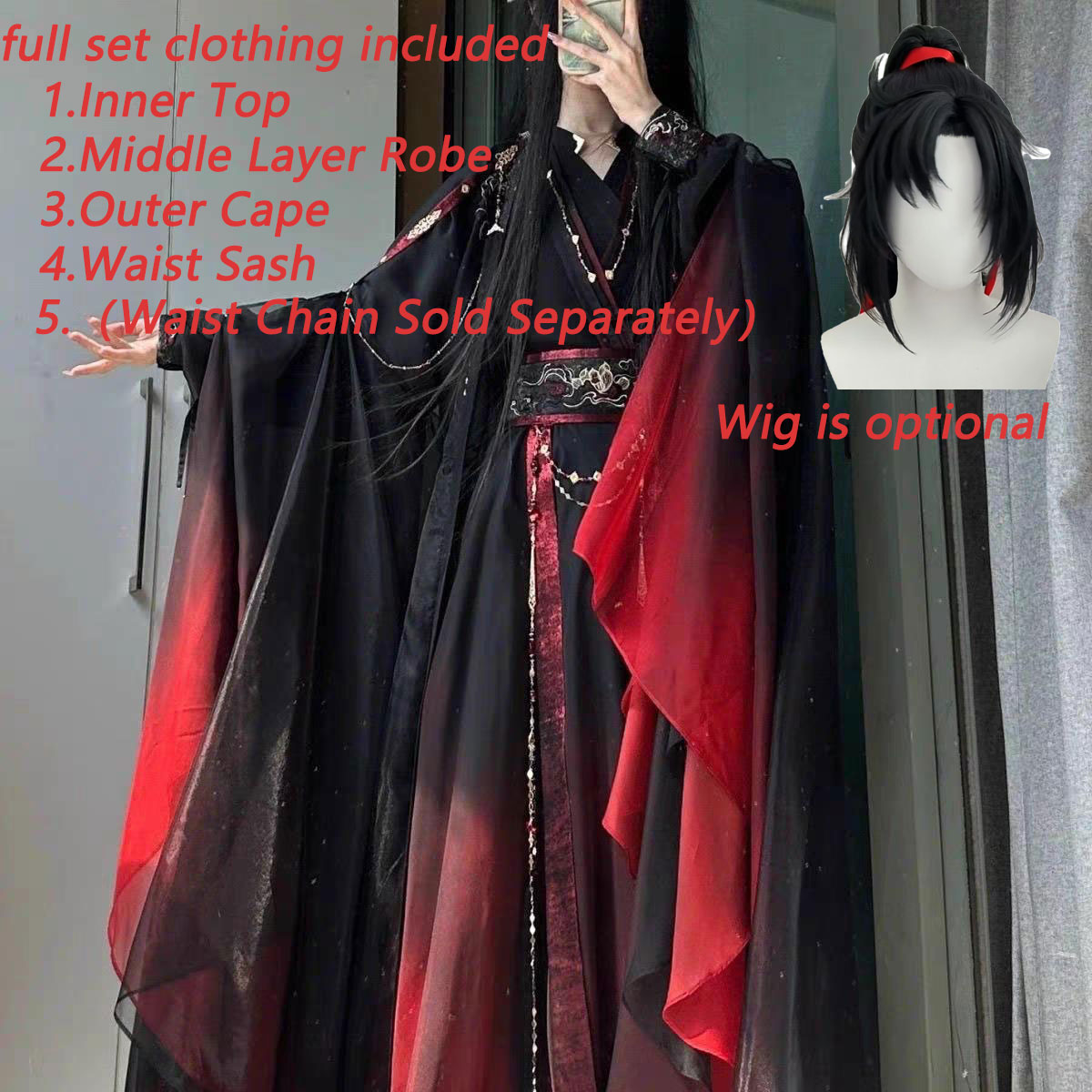 Unisex Ancient Chinese Xianxia - Anime Cosplay Clothes 评论和价格