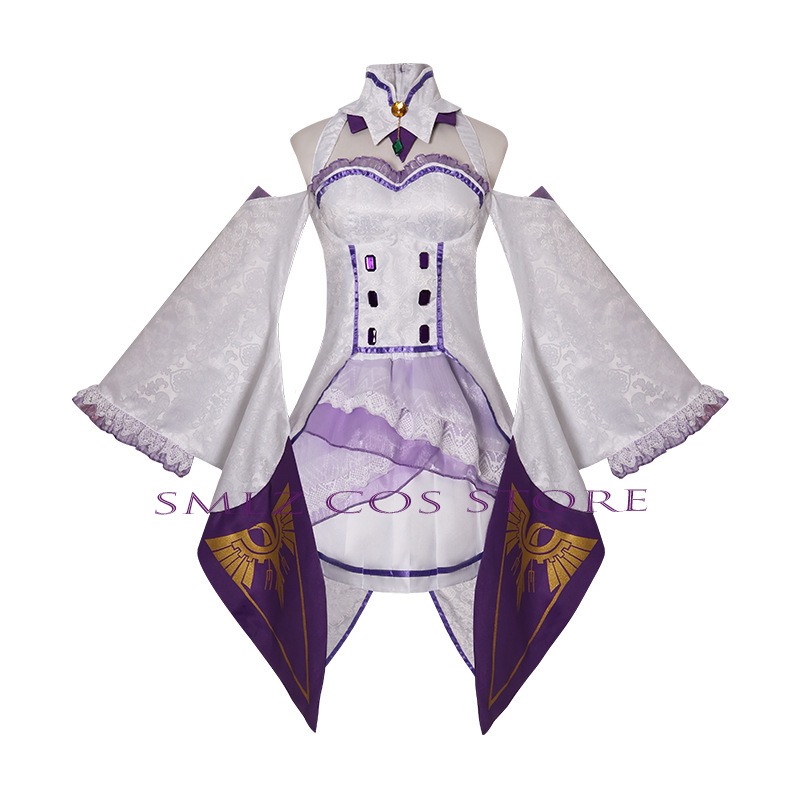 Emilia Cosplay Anime Re Zero K - Anime Cosplay Dresses 评论和价格