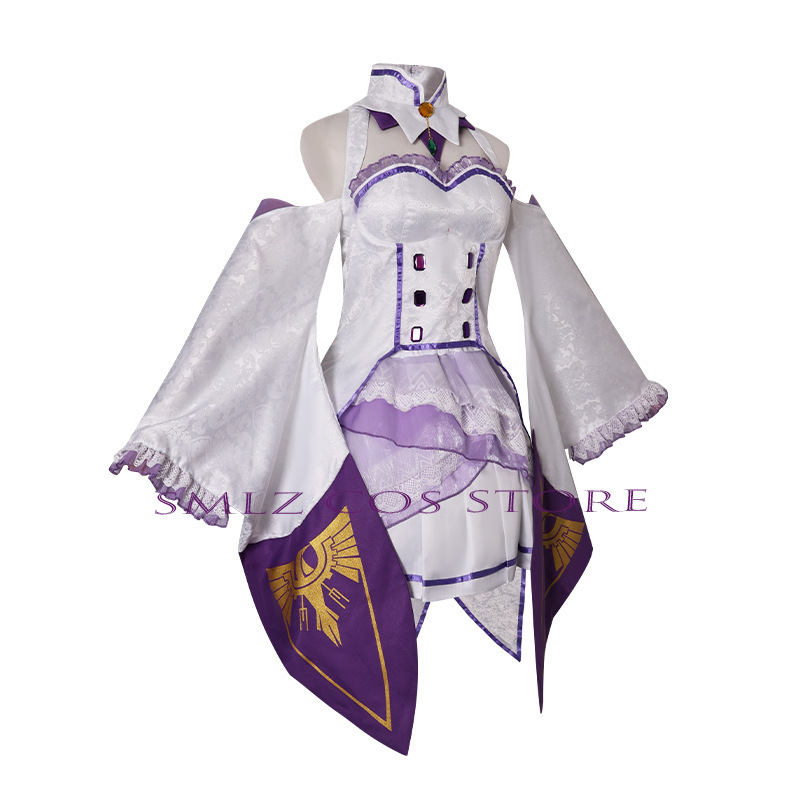 Emilia Cosplay Anime Re Zero K - Anime Cosplay Dresses 评论和价格