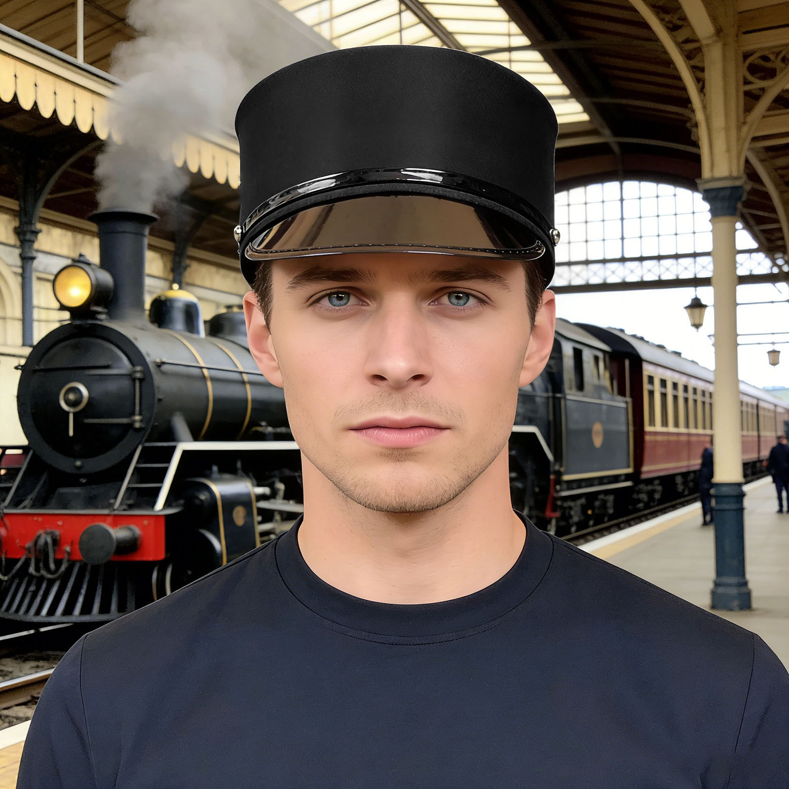 Train Engineer Conductor Drive - Anime Cosplay Face 评论和价格