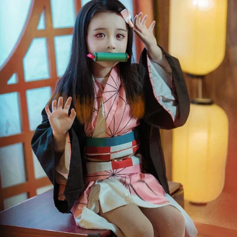 Anime Kamado Nezuko Cosplay Co - Demon Slayer Haori 评论和价格