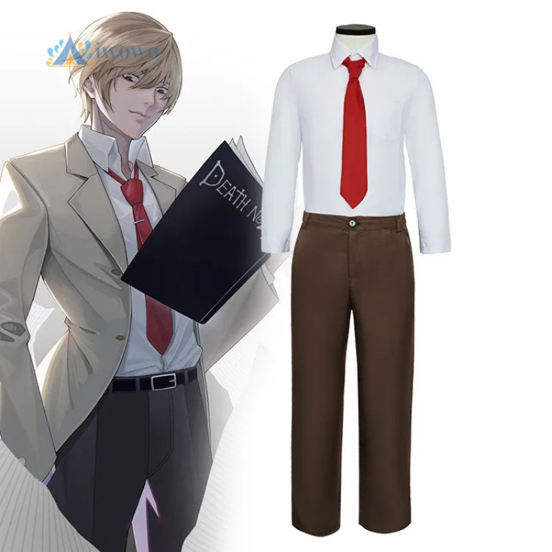 Anime Yagami Light Cosplay Cos - Anime Cosplay Dress For Men 评论和价格