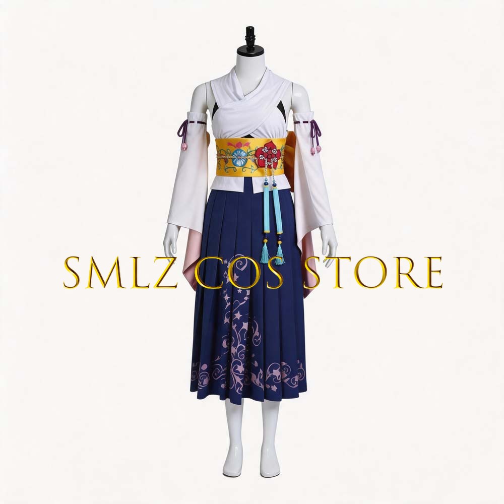 Smlz FFX Yuna Cosplay Anime FF - Anime Cosplay Dresses 评论和价格