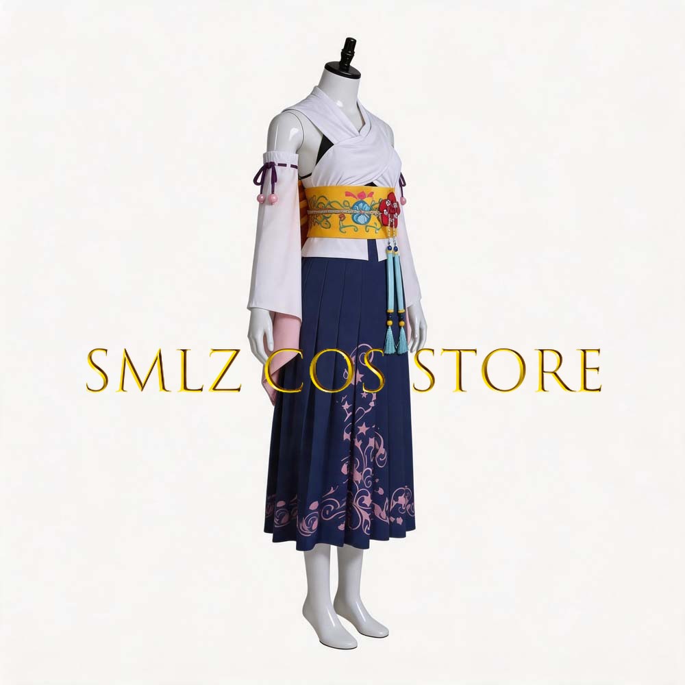 Smlz FFX Yuna Cosplay Anime FF - Anime Cosplay Dresses 评论和价格