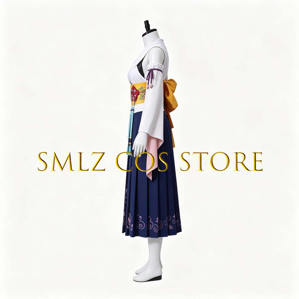 Smlz FFX Yuna Cosplay Anime FF - Anime Cosplay Dresses 评论和价格