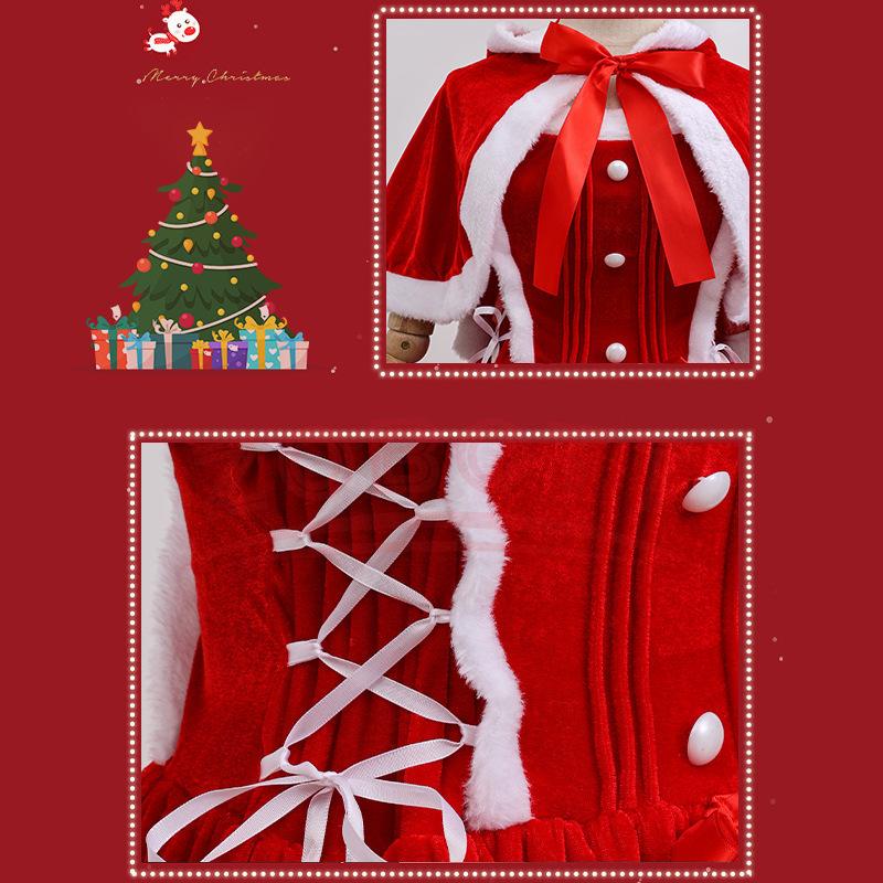 2025 Christmas Skirt COSPLAY D - Anime Cosplay Little Girl 评论和价格