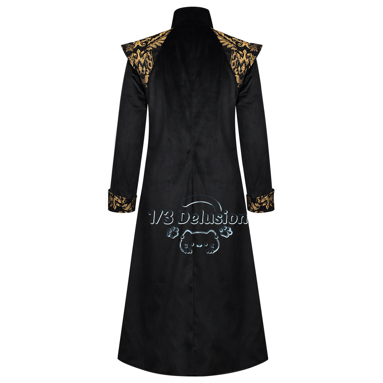Men Steampunk Medieval Tailcoa - Anime Cosplay Dress For Men 评论和价格