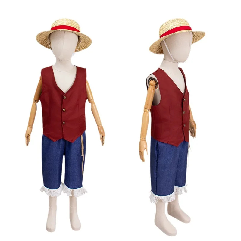 ▶❤Movie Luffy Cosplay Costume  - Anime Cosplay Kid 评论和价格