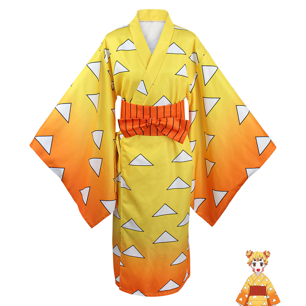 Agatsuma Zenitsu Kimono Anime  - Cosplay Anime Zenitsu 评论和价格