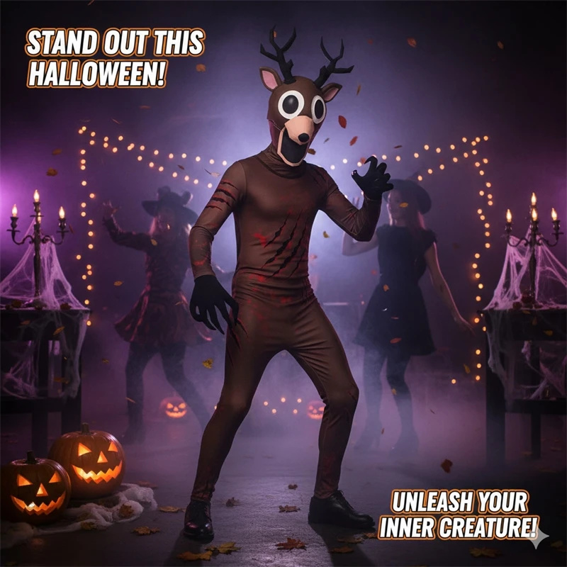 Scary Reindeer Costume for Kid - Anime Cosplay Outfit Ideas 评论和价格