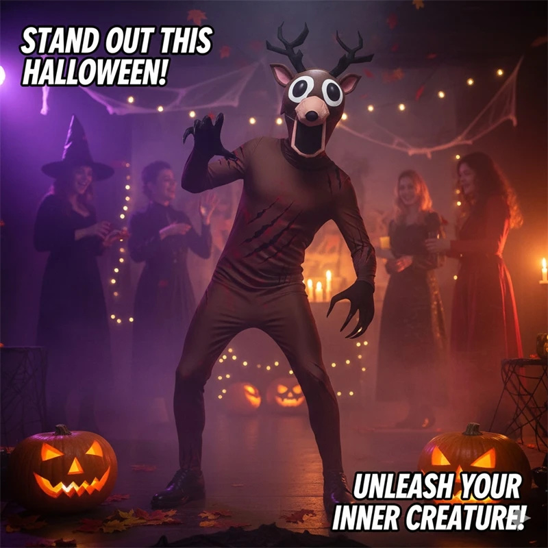 Scary Reindeer Costume for Kid - Anime Cosplay Outfit Ideas 评论和价格