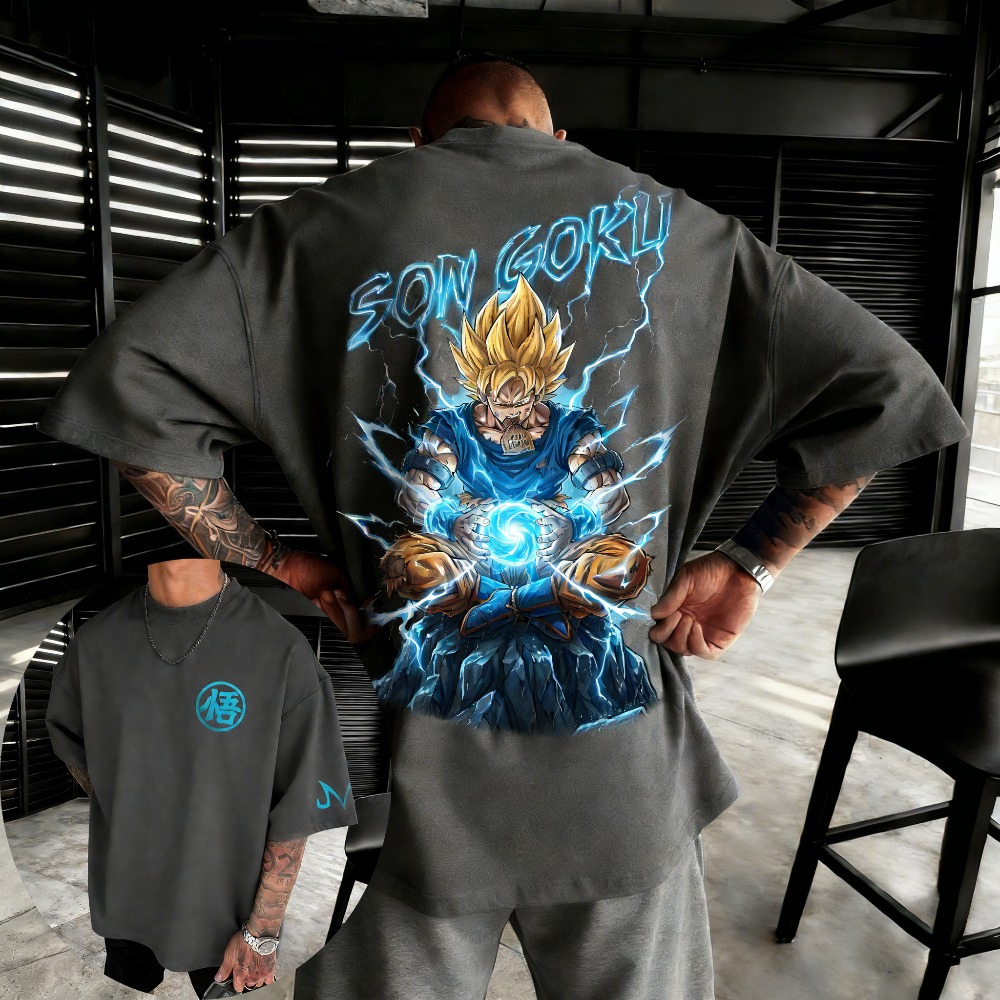 Oversized Unisex Pure Cotton T - Dragon Ball Saiyan Armor 评论和价格