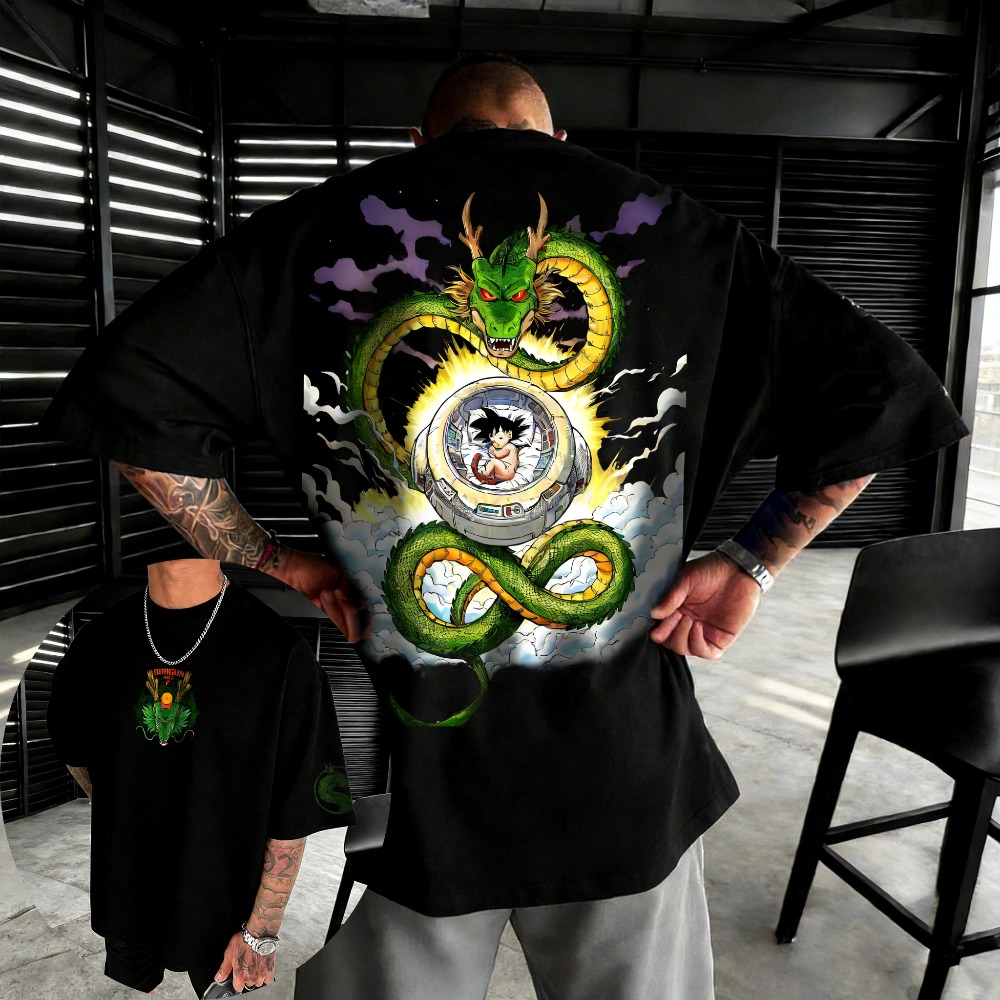 Oversized Unisex Pure Cotton T - Dragon Ball Saiyan Armor 评论和价格