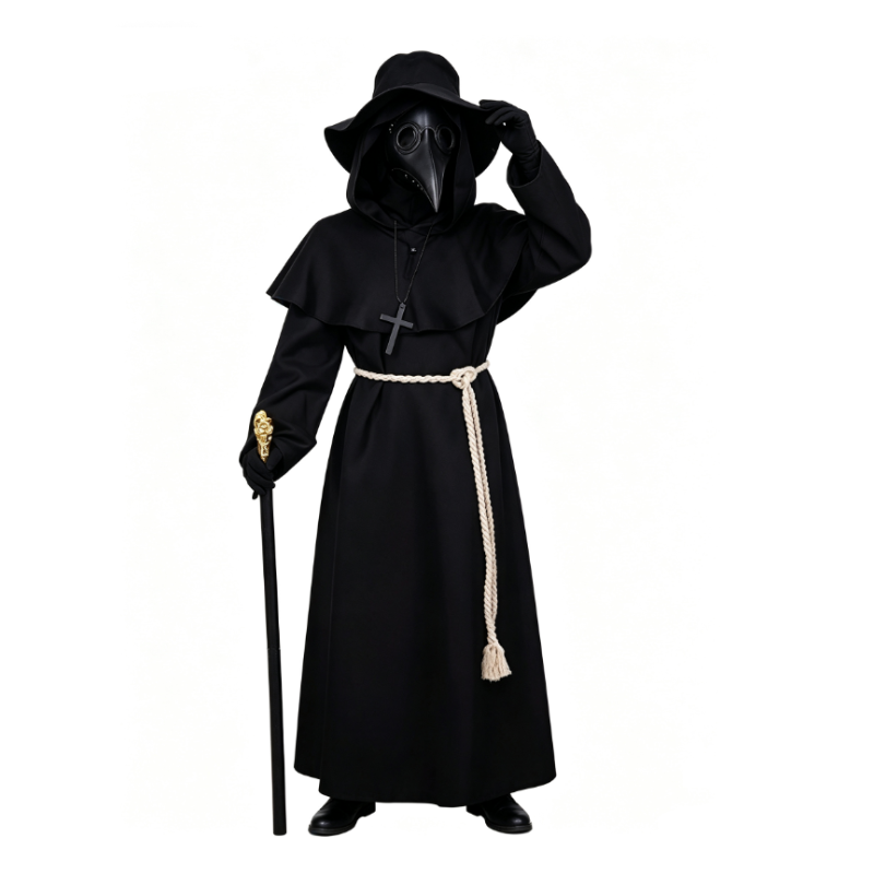 Medieval Plague Doctor Costume - Anime Cosplay Kid 评论和价格