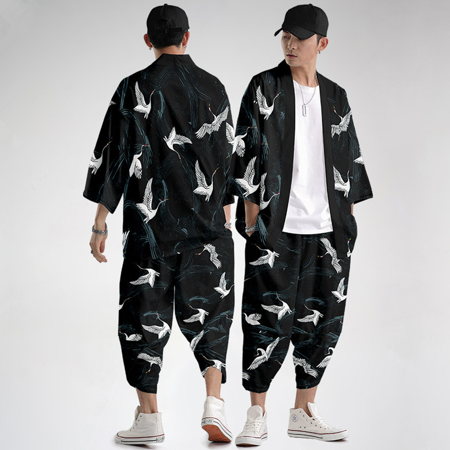 Harajuku Tops Robe Fashion Asi - Demon Slayer Haori 评论和价格