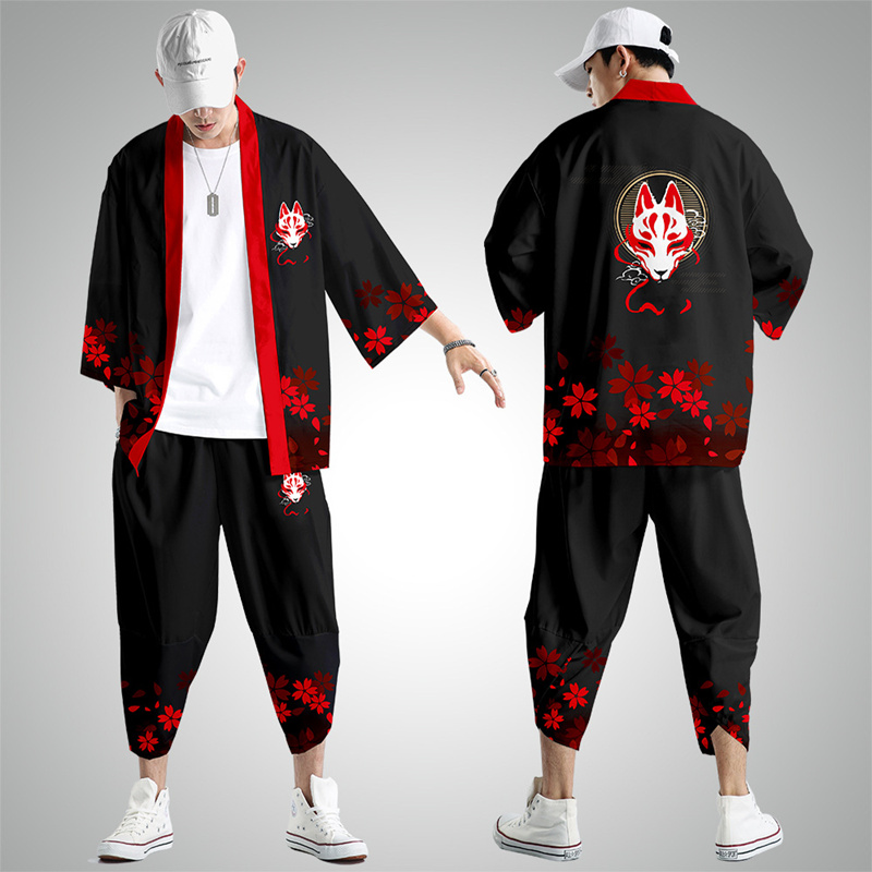 Harajuku Tops Robe Fashion Asi - Demon Slayer Haori 评论和价格