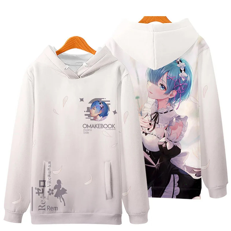 3D Re Zero Cosplay Hoodie Anim - Cosplay Anime Basic 评论和价格