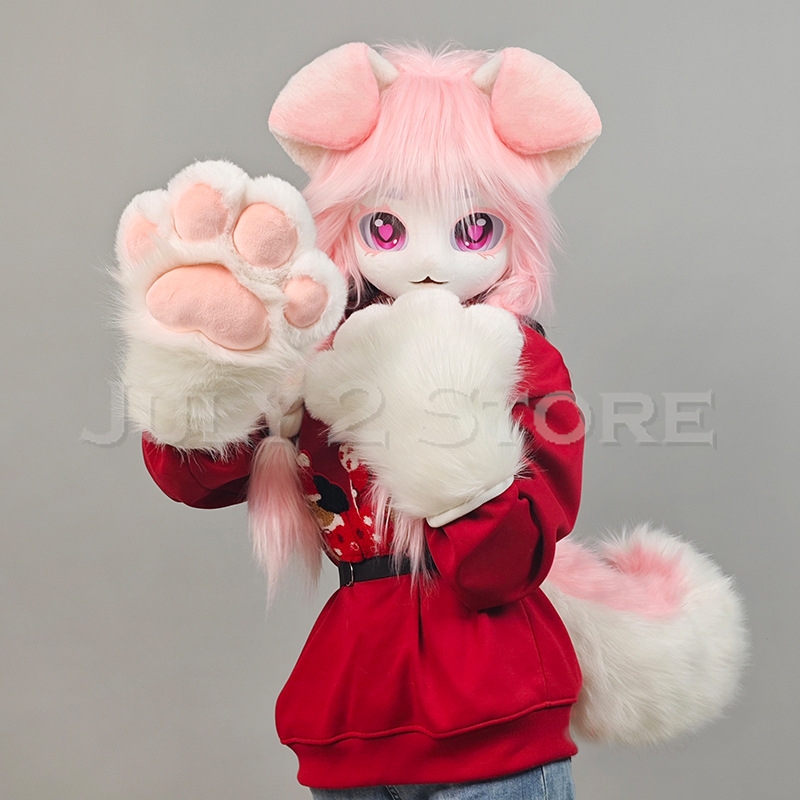 July 2 Store Fursuit Head Kigu - Anime Cosplay Cat 评论和价格
