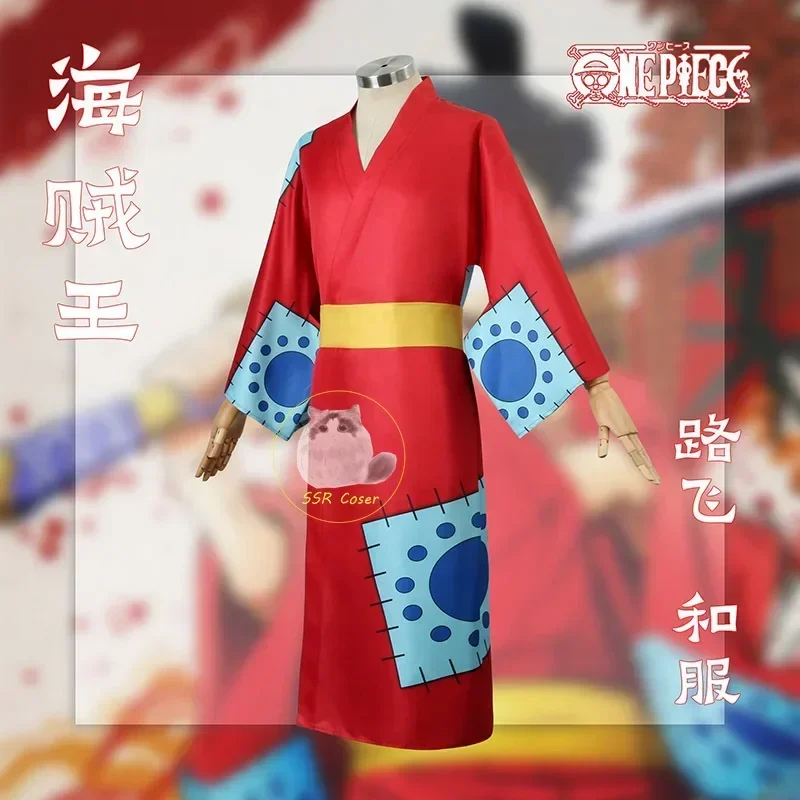 Anime Luffy Cosplay Costume, W - Anime Cosplay Kimono 评论和价格