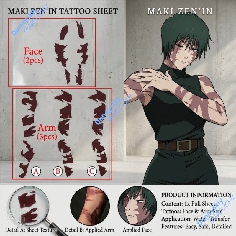 Anime Jujutsu Kaisen Zenin Mak - Anime Cosplay Face 评论和价格