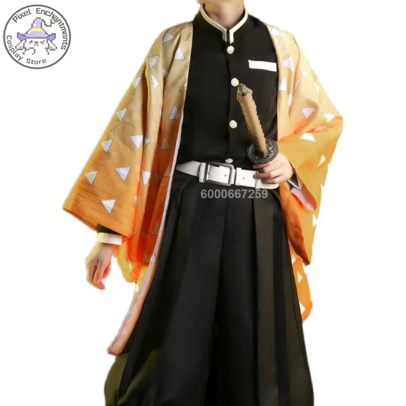 Demon Slayers Anime Kimetsu No - Cosplay Anime Zenitsu 评论和价格